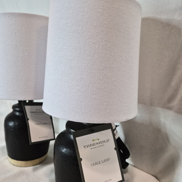 2 Pack Black Table Lamps LAST 2 PK - Picture 2 of 8